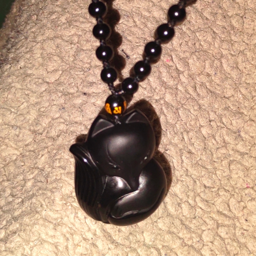 Chinese symbol fox necklace